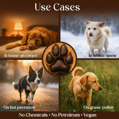 Crystaltails baume patte chien lisse et non toxique, usage quotidien.