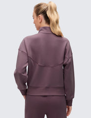 CRZ YOGA SoftAura col cheminee haut – texture douce et confort autour du cou
