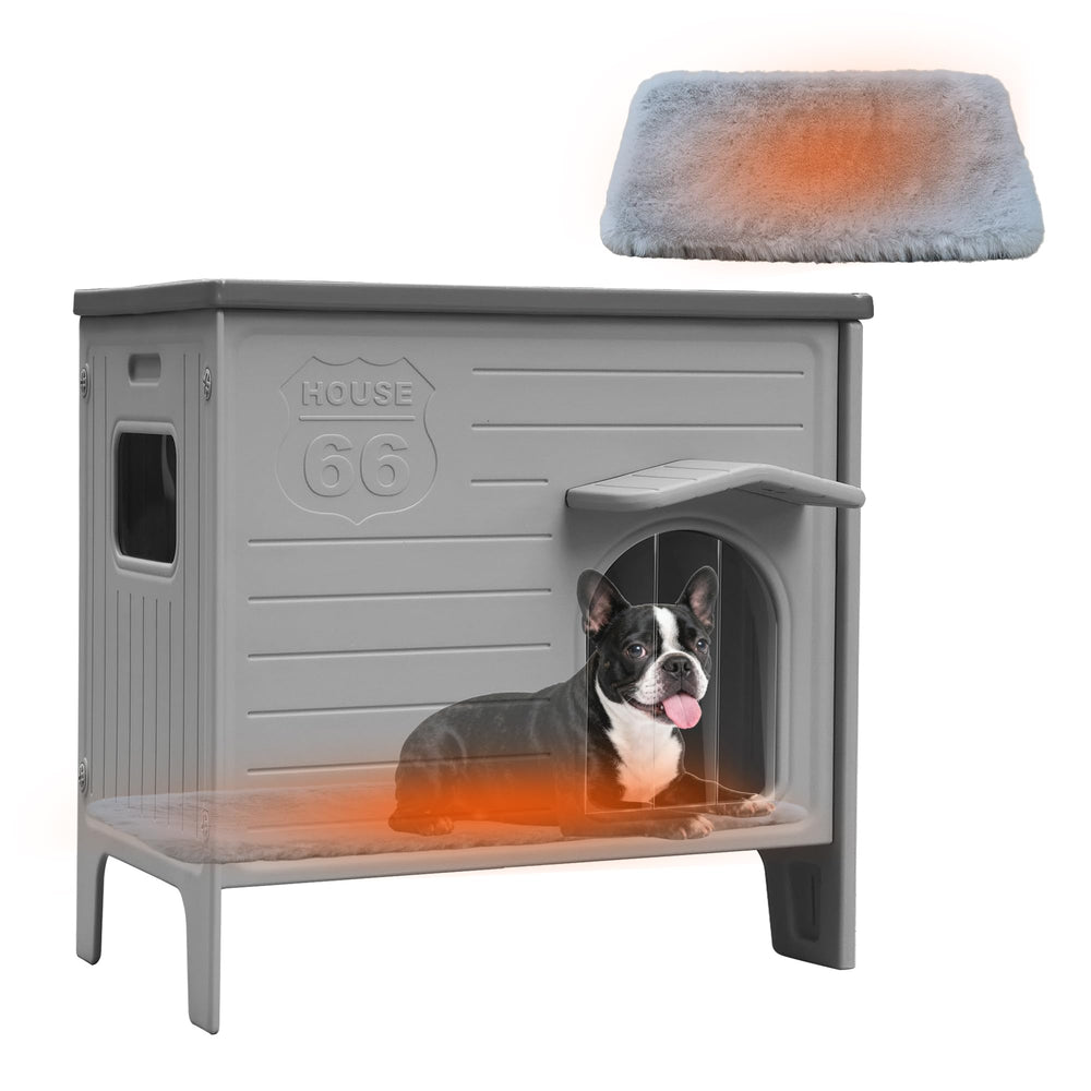 CSQOO maison chien imperméable extérieur, refuge sûr contre pluie et froid.