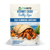 CTWPets Salty Spa—bain d'eau salée pour crabe ermite, hygiène facilitée.