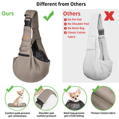 Cuby sling épaule rembourrée offrant un grand confort lors des promenades.