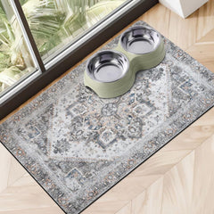 Cuslnox tapis-nourriture-chiens-chats-absorbant: absorption rapide des déversements et nettoyage facile.