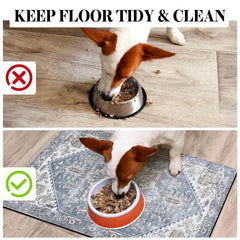 Cuslnox tapis-protection-sol; réduit les éclaboussures et protège le sol.