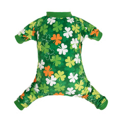 Pyjama CuteBone pour chien petit sur le thème Saint-Patrick, chaleur assurée.