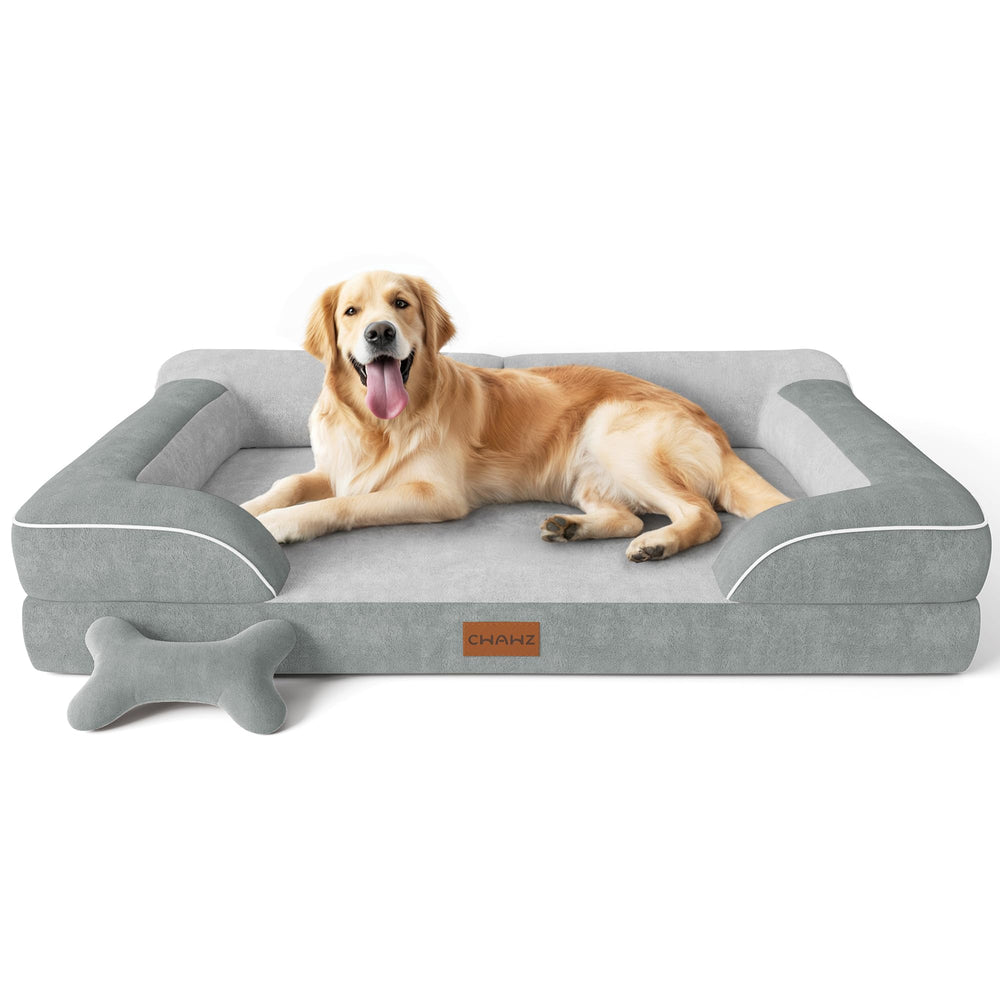 CWAWZ lit chien extralarge orthopédique avec mémoire de gel pour soutien articulaire.