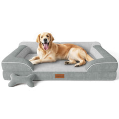 CWAWZ lit chien extralarge orthopédique avec mémoire de gel pour soutien articulaire.