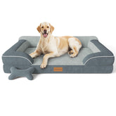 CWAWZ lit-chien extralarge orthopédique offrant un soutien doux pendant le repos.