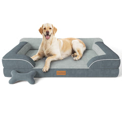CWAWZ lit-chien extralarge orthopédique offrant un soutien doux pendant le repos.