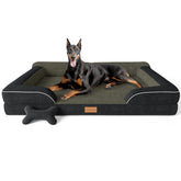 CWAWZ XXL lit chien orthopedique mousse pour soutien articulations et repos confortable.