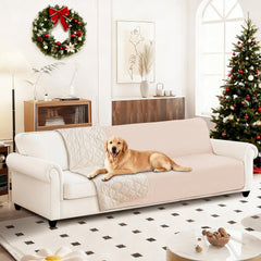 CYCMACO Couverture chien imperméable 68x82 beige protégeant le canapé des taches