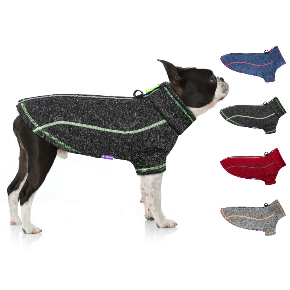 Manteau cyeollo chien fleece réfléchissant — avant, chaleur et style quotidien.