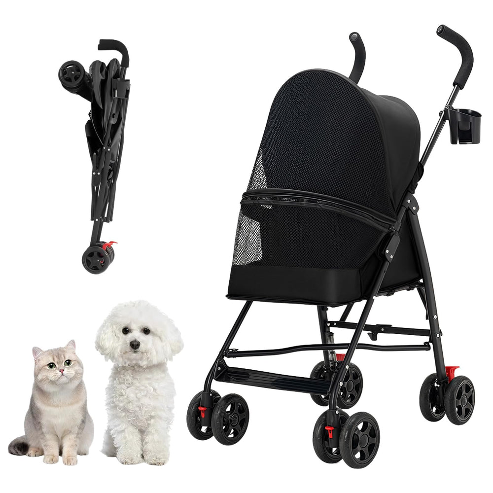 CYUmail Poussette Animaux avec maillage et ventilation 180°, air frais