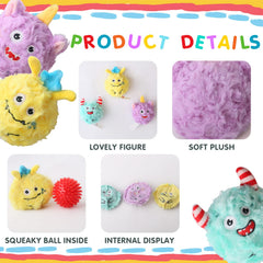 Balle-monstre ensemble D KING, ensemble de trois jouets pour chiens.