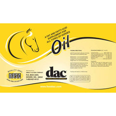 DAC Oil – ingrédients huile lin poisson pour peau et pelage sains.