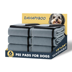 DAHAPYBOO tapis chien 18x24, lot de 6, idéal pour l'entraînement.
