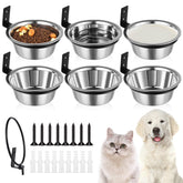 Bol mural Dandat pour chien, ensemble de 6, espace repas compact