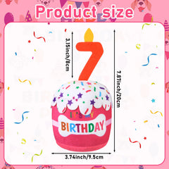 Design 3D sur le gâteau Dansydaisy, thème d'anniversaire pour chien, adorable et festif.