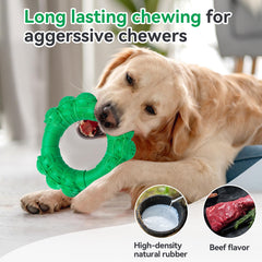DAOZIJI anneau interactif chien dentition: divertit et soutient la dentition naturelle.
