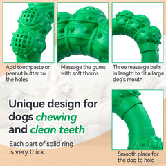 DAOZIJI jouet durable dentition chien gros: nettoyage des dents et jeu prolongé.