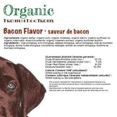 Darford Bio Premium Chien Bacon – biscuits cuits au four pour saveur naturelle.