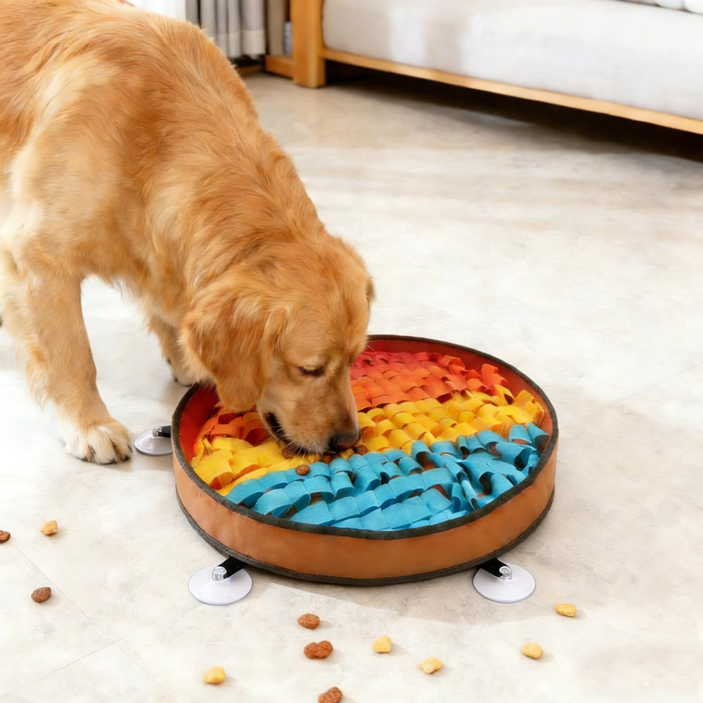 DasTior Snuffle Mat 50 cm avec ventouses pour stabilité lors de l'exploration olfactive.