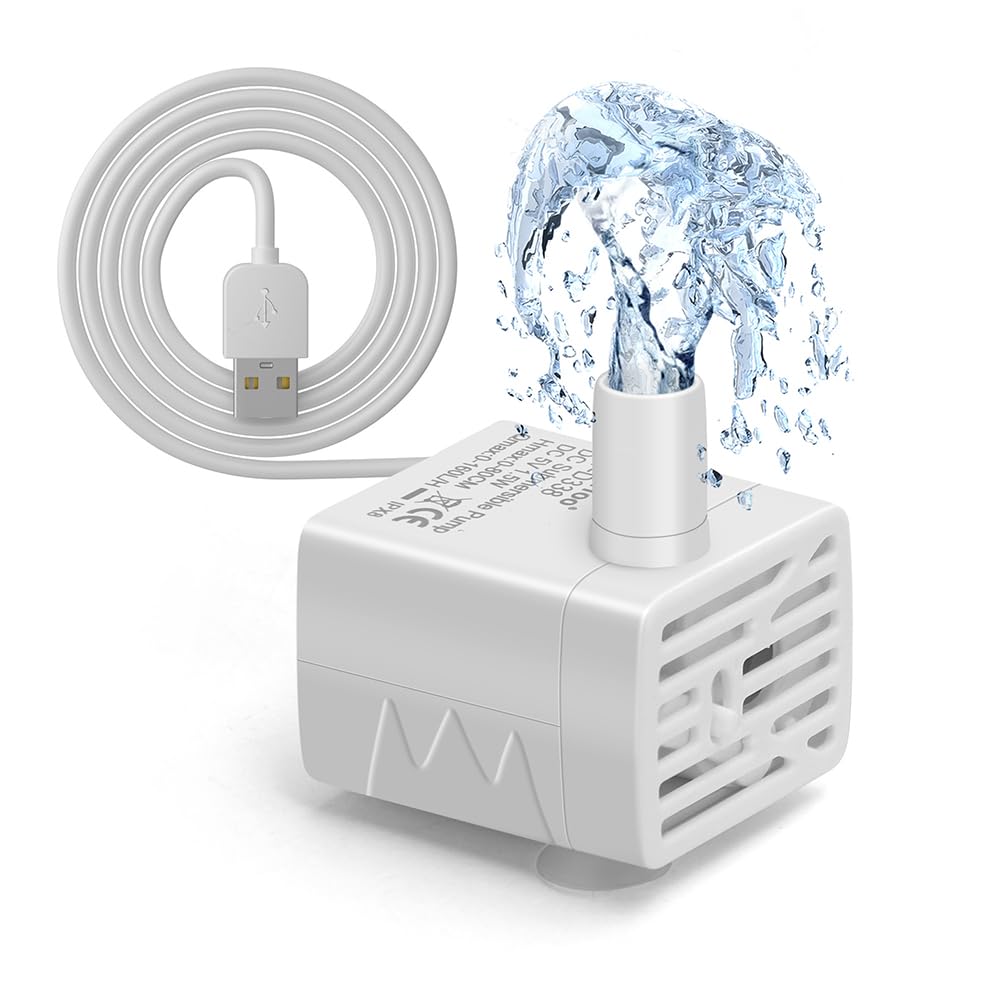 DaToo pompe pour fontaine de chat, ultra-silencieuse et fiable pour l'hydratation.