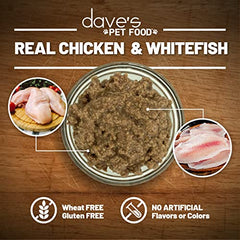 Dave's Pet Food sans céréales, supporte les régimes sensibles.