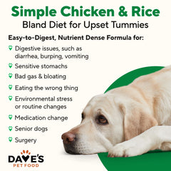 Dave's Pet Food texture-pate-douce : idéal pour chiens sensibles et problèmes dentaires.