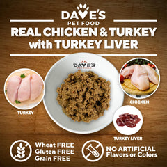 Dave's Pet Food – vitamines et minéraux ajoutés pour l'équilibre nutritionnel.