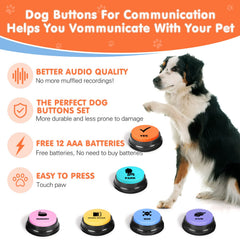 DCIAER Bouton Voix Enregistrement, enregistre des commandes personnalisées pour votre chien.