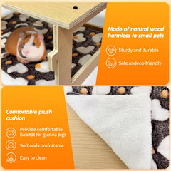 DCIAER cachette cobaye matel double-face — coussin réversible et lavable