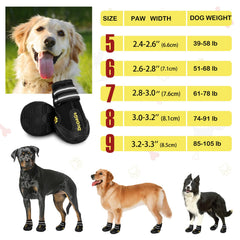 DcOaGt bottes chien XXL arrière: maintien sûr pendant la marche.