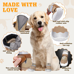 DcOaGt bottes chien, protection neige et glace.