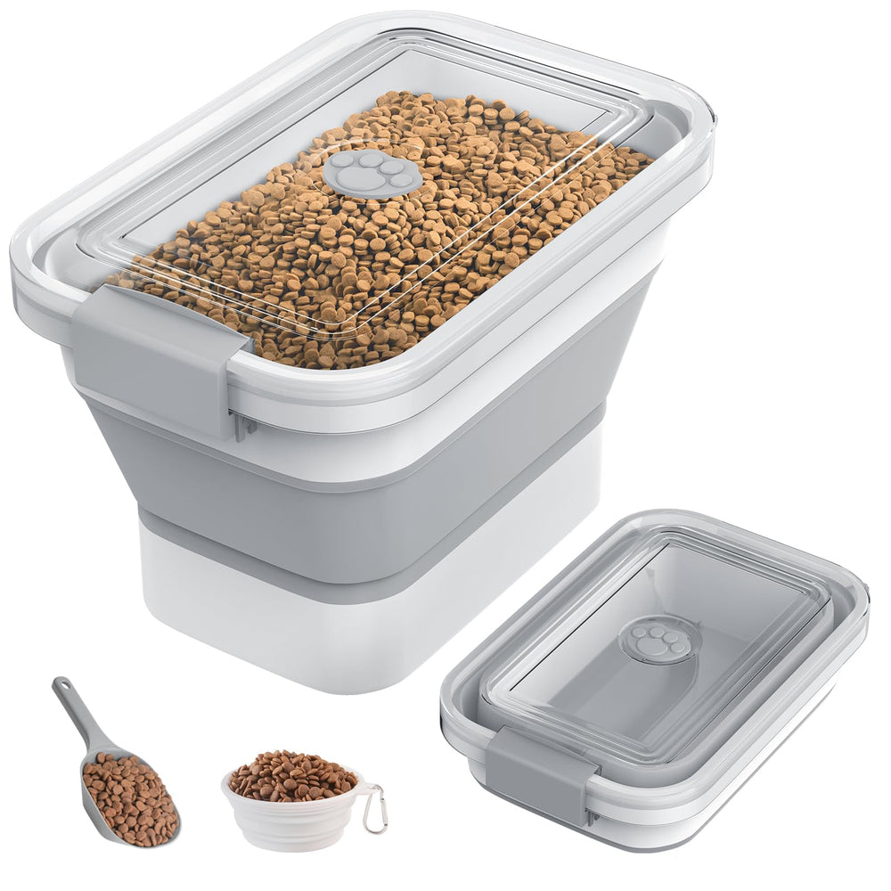 DDMOMMY bocal alimentaire pour chien pliable, gain de place et rangement facile.