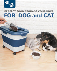 DDMOMMY Conteneur nourriture animaux 23lb, étanche et protège la fraîcheur