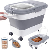 DDMOMMY conteneur hermétique 23 lb pour chien, garde les croquettes fraîches.
