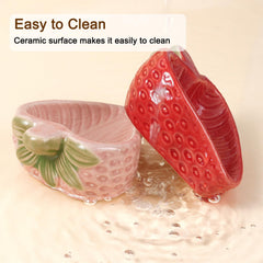 Bol Deapeey fraise, design attrayant pour encourager l’alimentation.