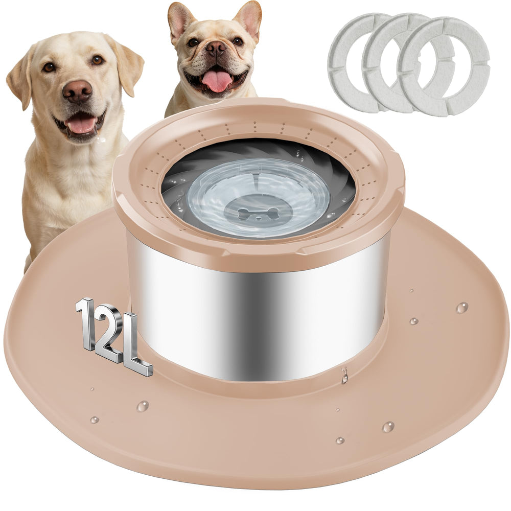 Decflow 12L bol eau pour grands chiens, grande capacite pratique.