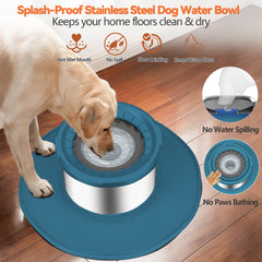 Decflow bol eau chien ventouse-double : bol stable même lors de jeux actifs.