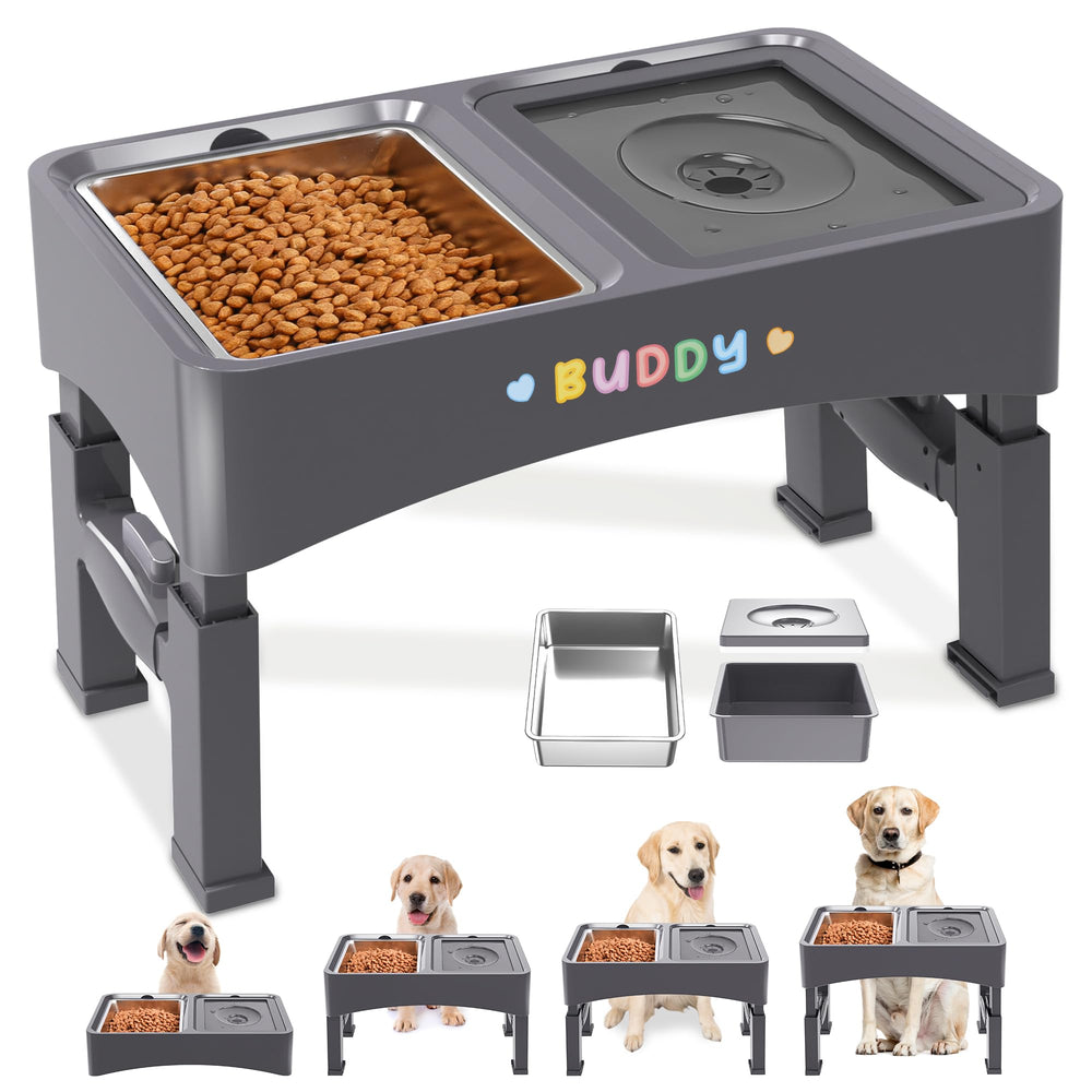 Decflow bol élevé 2-en-1 pour alimentation et eau, pratique pour chiens.