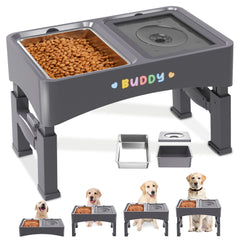Decflow bol élevé 2-en-1 pour alimentation et eau, pratique pour chiens.