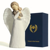 DecorSmart figurine deuil chien ange symbole d'amour durable pour le souvenir