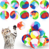 Balles pom-pom Deekin 1,6 pouces: stimulation ludique pour chat