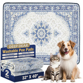 Deep Dear tapis-pipi chien 40x32 cm, duo réutilisable pour apprentissage.