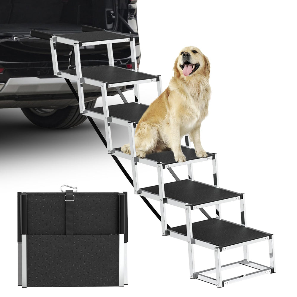 Escalier DeerGym pour chiens grands, six marches faciles à gravir