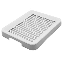 DEFKIYT Rabbit Potty: grille carrée favorisant les déjections tombant rapidement.
