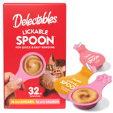 Cuillère à lécher Delectables chat poulet – repas rapide et pratique