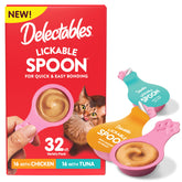 Cuillère lickable Delectables au poulet, purée crémeuse prête à partager