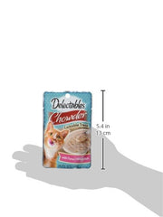 Ingrédients Delectables : thon et poisson blanc issus de sources de qualité.