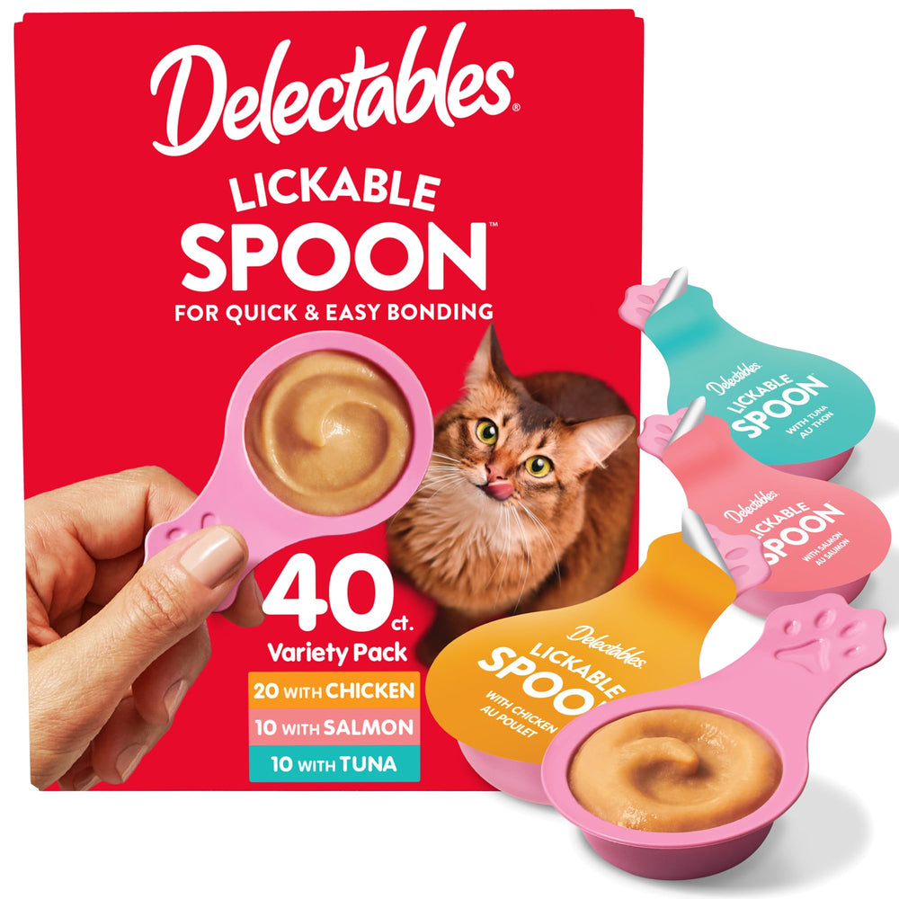 Delectables Lickable Spoon : portion unique pour chat, pratique et interactive.